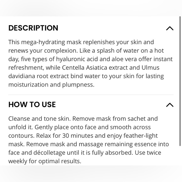 Aceology Hyaluronic Acid Intensive Repairing Biodegradable Masks 4 Count - Picture 3 of 7